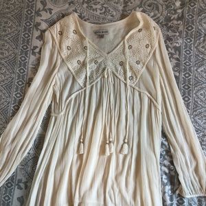 Crepe beaded dress